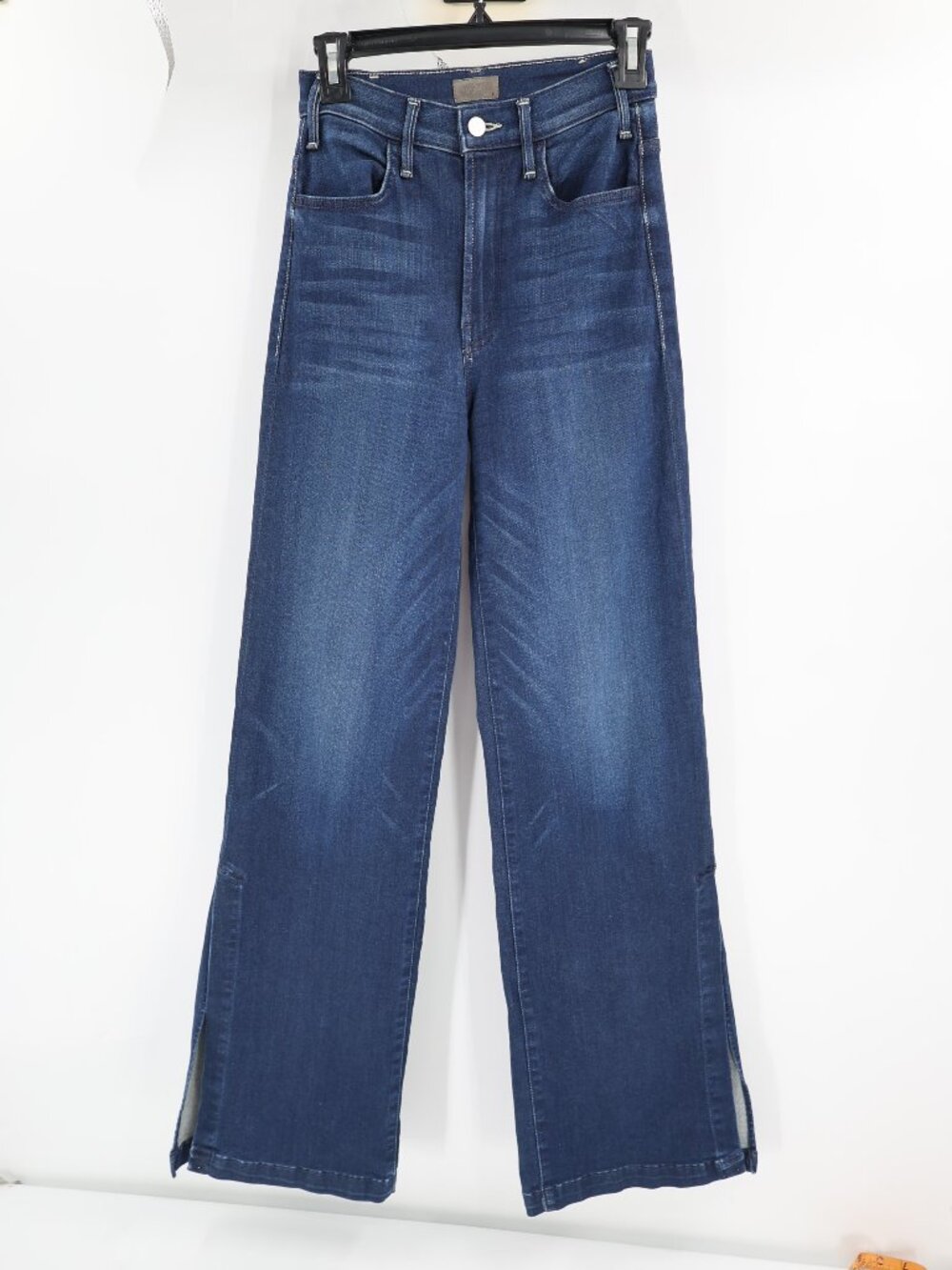 Mother Jeans Women 25 The Hustler Sidewinder Tongue And Chic Wash High Rise Blue